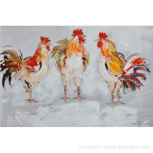 contemporary modern animal oil painting